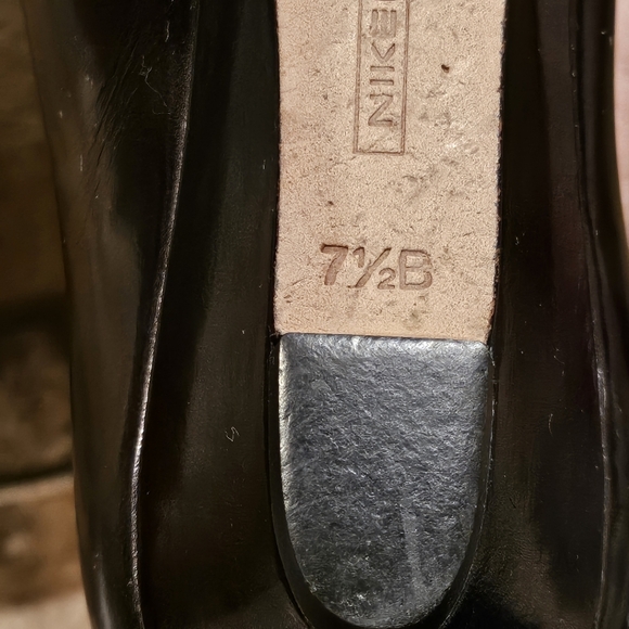 Cole Haan Air Elly OT Ballet Wedge Flats Silver Metallic Sz 7.6 #D24279 - Picture 7 of 11